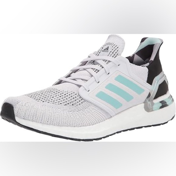 adidas UltraBoost 20 Men's Sneaker Gray Frost Mint FV8323 Size US 9 - Picture 1 of 4